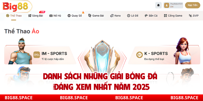 Danh sách những giải bóng đá đáng xem nhất năm 2025